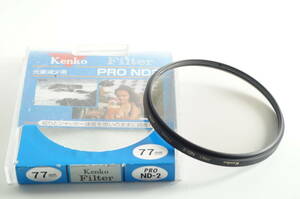hiLA015★送料無料 上質美品★KENKO PRO ND2 77mm ケンコー レンズフィルター 光量減光用