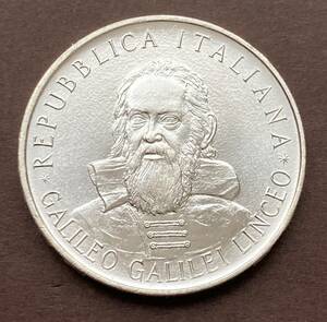 イタリア銀貨・１９８２年記念通貨１枚（ガリレオ）[64]