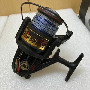 MK5153 RYOBI/リョービ CARBOSPARK スピニングリール 手動リール 魚釣り 舟釣り 海釣り 釣り道具 釣具 袋付 回転動作確認済