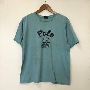 《 H 653》POLO Ralph Lauren ラルフローレン 半袖Tシャツ プリント Mサイズ トップス 1円スタート アメリカ古着 古着卸