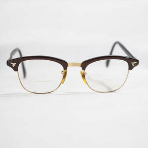 貴重!1960年代 アメリカンオプティカル マルコムX ヴィンテージアイウェア 46-20 メガネ サーモント USA眼鏡 レア60s50startrayban /AO1