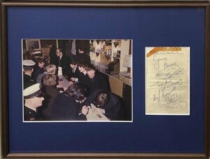 THE BEATLES/1963年に書かれた ビートルズのサイン