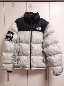 Supreme 19FW The North Face ノースフェイス Paper Print Nuptse Jacket ヌプシジャケット ダウンジャケット M D91806I ZZIIOSKK