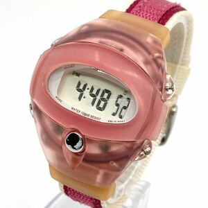 箱付き SEIKO ALBA SPOON 腕時計 デジタル クロノグラフ クォーツquartz ピンク セイコー アルバ Y676