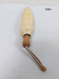 《新品》　日傘　折りたたみ傘　刺繍　パステルイエロー　レディース