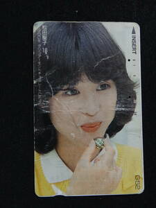 激レア？　テレカ使用済み　松田聖子　1980年