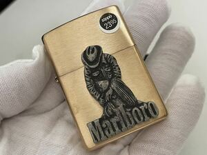 1円 ZIPPO 未使用 ライター マルボロ Marlboroジッポ Zippoオイルライター真鍮製 喫煙グッズ ジッポー 火花確認済R67866