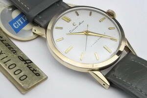 ☆☆☆CITIZEN初自動巻　1958年製造開始　シチズン オート ２１石 金張50M 自動巻紳士腕時計　現存数少なく貴重モデル　デッドストック品