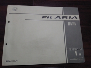《送料無料》ホンダ　パーツリスト　整備書　Fit ARIA フィット　アリア(GD8-140,GD9-140)1版