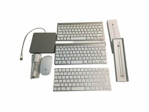 ★Apple パソコン周辺機器 Mac マジック キーボード ワイヤレスキーボード A1644 A1314/pencil/マウス/DVDドライブ他 ジャンク0.9kg★