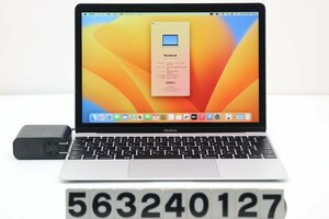 Apple MacBook Retina A1534 2017 シルバー Core m3 7Y32 1.1GHz/8GB/256GB(SSD)/12W/WQXGA(2304x1440)/macOS Ventura 【563240127】