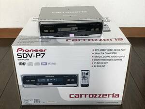 ◆Pioneer carrozzeria／パイオニア　カロッツェリア　ＳＤＶ-Ｐ７　ＤＶＤプレーヤー　1DINサイズ　― USED ―