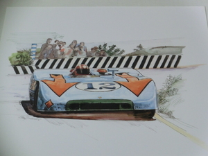 bowイラスト-086// Porsche908 / ポルシェ908 //最後の1枚