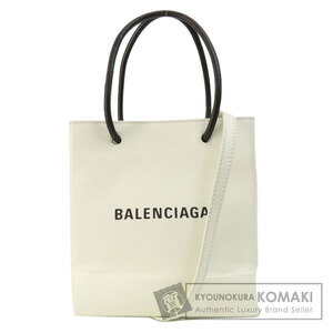 BALENCIAGA バレンシアガ 572411 ショッピングトート 2WAY ハンドバッグ レザー レディース 中古