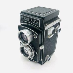 【C4668】RICOHFLEX / RIKEN 二眼レフカメラ リコーフレックス リケン 昭和レトロ インテリア 小物 小道具