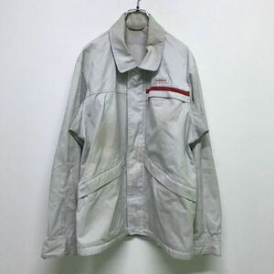 ya168 日産 ジャケット 企業ロゴ 支給品 作業服 ニッサン グレー ワークジャケット