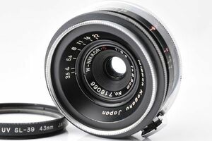 Nikon Nippon Kougaku W-Nikkor C 2.8cm F3.5 Sマウント ニコン レンズ #272B