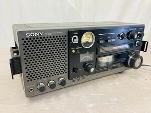 5e33 必見! SONY ソニー ICF-6800A　FM MW SW ラジオ 通電確認済み FMのみ確認済み アンテナ破損してます