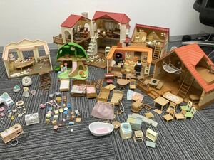 シルバニアファミリー 赤い屋根の大きなお家 おとまりファミリーコテージ こだわりパティシエのケーキ屋さん 森の焼きたてパン屋さん