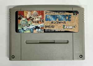 1st374 SFC スーパーファミコン ソフト GUNFORCE ガンフォース 現状品