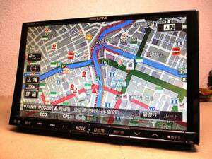 地図2015年 アルパイン SDナビ X008 ビッグX 8インチ ヴォクシーで使用 地デジフルセグTV/SD/CD/DVD/Bluetoothオーディオ カーナビ