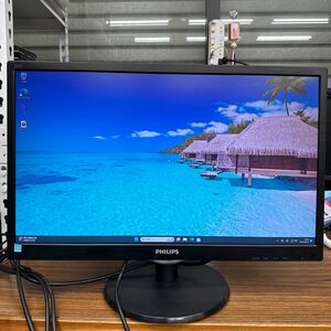 junk-32 Philips 223v5L 22インチ液晶モニター　フルHD HDMIで検品　画面キズ 電源ケーブル付き