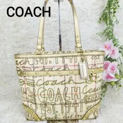 【希少】COACH トートバッグ ヘリテージグラフティ PVC マルチカラー