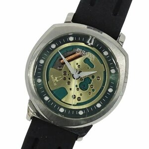 １円～ ブローバ BULOVA アキュトロン2 96A155 時計 メンズ ブランド クォーツ QZ SS ラバー スケルトン文字盤 (v0080647900)