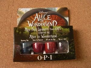 送料無料●廃盤●OPI●アリスインワンダーランド alice in wonderlandコレクション　●ミニ４本セット　A57 A56 新品