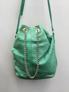 OSAM オサム 革のバッグ 緑色