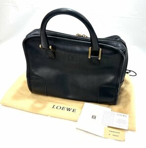 【中古品】ロエベ　LOEWE　ハンドバッグ　カーフ　黒【送料別】FB0407