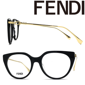 FENDI メガネフレーム ブランド フェンディ ブラック 眼鏡 FF-50010I-001