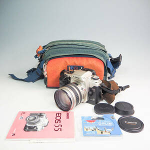 【ジャンク】Canon キヤノン 一眼レフ フィルムカメラ EOS55 ZOOM LENS ズームレンズ EF 24-85mm 1:3.5-4.5 K5321