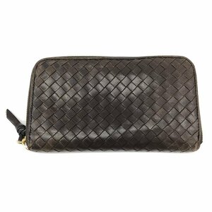 BOTTEGA VENETA　ボッテガヴェネタ　イントレチャート　長財布　ブラウン　114076 V0013 2040【CDAY6039】