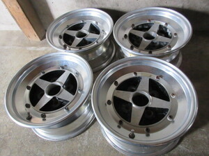 稀少な当時物4本set!! WORK エクイップ EQUIP (13x6,5 +5～+10位 4H/114,3) 旧車 GX71 GX61 AE86 ハチロク スカイライン フェアレディZ 他 