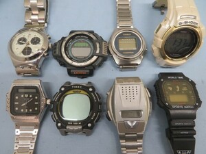 8本セット★Swatch/CASIO/SEIKO H357-5140/GW-300LVJ 腕時計 IRONY/G-SHOCK クォーツ スウォッチ カシオ セイコー ジャンク USED 93886★！