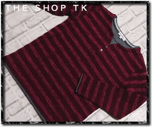 ★THE SHOP TK　ザショップティーケー　重ね着風ボーダーニット★