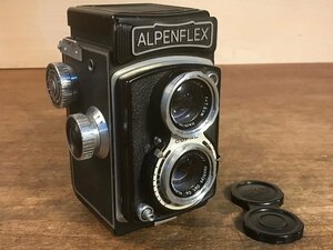 SS-3526■送料込■ALPENFLEX 二眼レフカメラ フィルムカメラ レトロ アンティーク 987g●ジャンク扱い●レンズに曇りあり/くATら