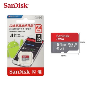 ★ SanDisk micro SD カード 64GB SDXC Class10 (速度 最大140MB/秒 高速) マイクロSD　.