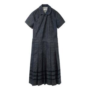 robe de chambre comme des garcons 2002SS flower embroidery denim dress ローブドシャンブル コムデギャルソン archive ワンピース