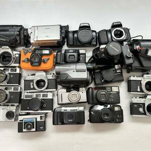 1円~ フィルムカメラ ビデオカメラ CASIO Canon SHARP FUJI SONY PENTAX Nikon CHINON Victor RICOH MINOLTA (ジャンク品 動作未確認 TM)