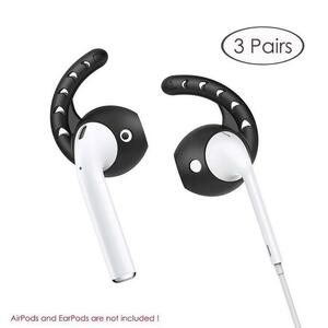 AHASTYLE アップル AirPods&Ear Pods エアポッズ イヤポッズ用 脱落防止 シリコン イヤフックカバー脱着簡単 同色3対入り 濃紺