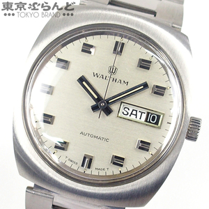 101726355 1円 ウォルサム WALTHAM デイデイト ステンレススチール クッションケース 社外ブレス 腕時計 メンズ 自動巻
