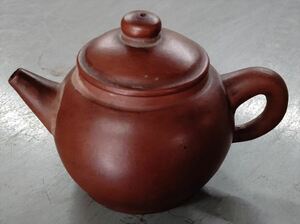 中国清代 朱泥 紫泥 貢局 款 紫砂壷 茶壷 急須 時代物 煎茶道具