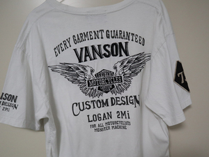 VANSON バンソン　半袖Ｔシャツ　サイズXL 　刺繍　ワッペン　/504211661