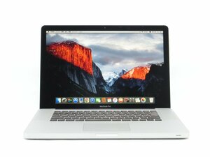 カメラ内蔵/SSD256GB/8GB/中古15.4型 1440ｘ900ノートPC　Corei5　M520　 MacBook Pro　A1286 Capitan10.11.6