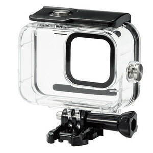 エレコム GoPro HERO9 Black用 ハウジングケース 防水 水中撮影用 耐衝撃 IPX8相当 深水45m クリア AC-GP9BWPCCR