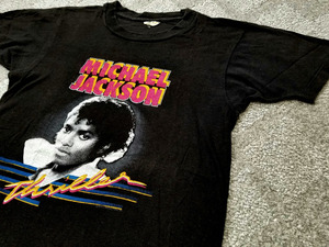 良好 80s 82年 MichaelJackson “ Thriler ” Tシャツ S SCREENSTARS マイケルジャクソン スリラー 80年代 USA製 ビンテージ