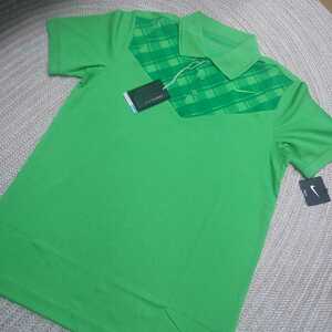 新品 定価8360 NIKE GOLF 半袖ポロシャツ XL グリーン 緑 DRI-FIT 涼しい機能 吸汗 シャツ メンズ ナイキ ゴルフ