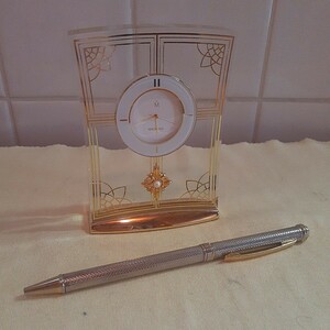 MIKIMOTO ミキモト　置き時計&ボールペン　電池切れ　インク切れ　送料５２０円